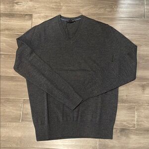 Banana Republic Charcoal V-Neck Sweater